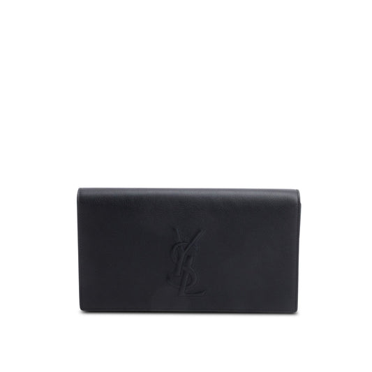 YSL Saint Laurent Belle De Jour Clutch Leather Black Clutch Bag