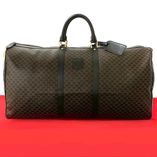 Boston Duffel Bag , Pvc Macadam Blason Leather Brown Travel Bag