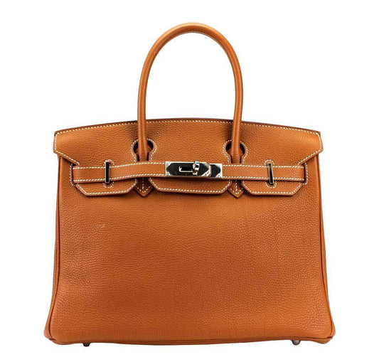 Hermes Birkin Bag Togo Leather Gold Travel Bag