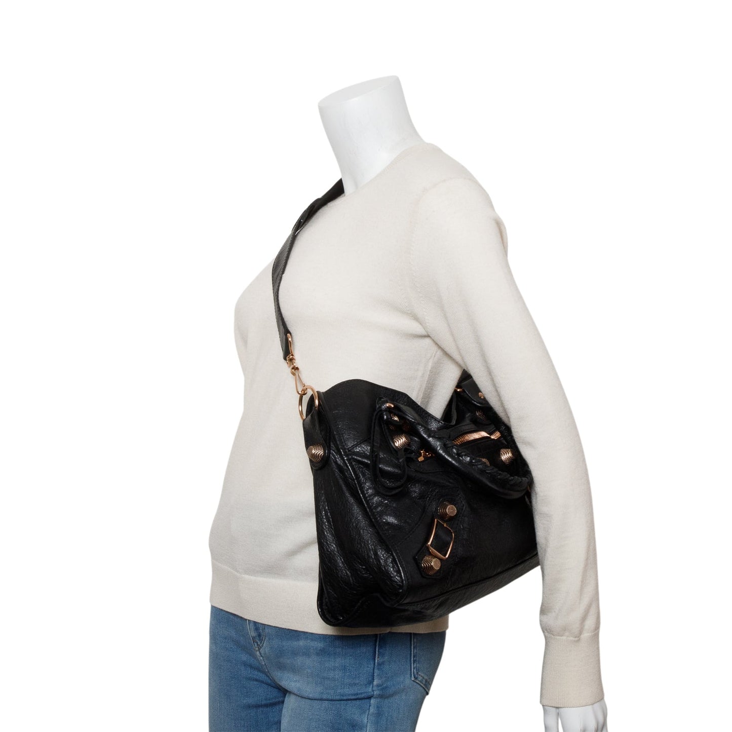 Balenciaga Agneau Giant City Bag Black Travel Bag