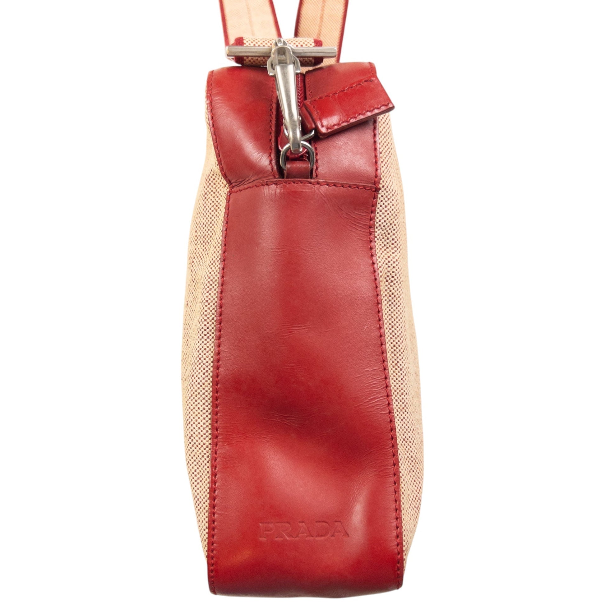Prada Crossbody Bag Canvas Beige