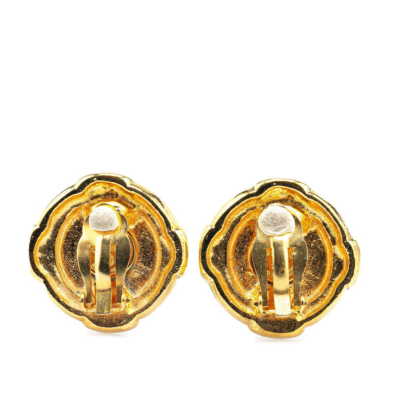 Coco Mark Round Earrings Jewelry Gold
