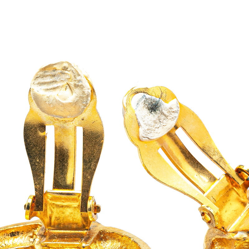 Coco Mark Round Earrings Jewelry Gold