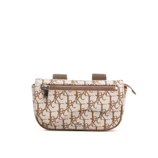 Dior Christian X Cactus Jack Oblique Saddle Arm Beige Travel Bag