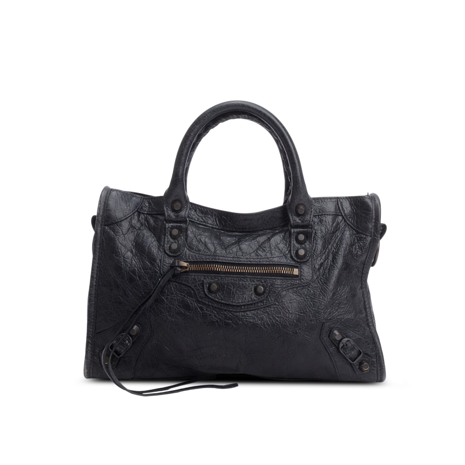 Balenciaga Arena Le City Bag Leather Black Travel Bag
