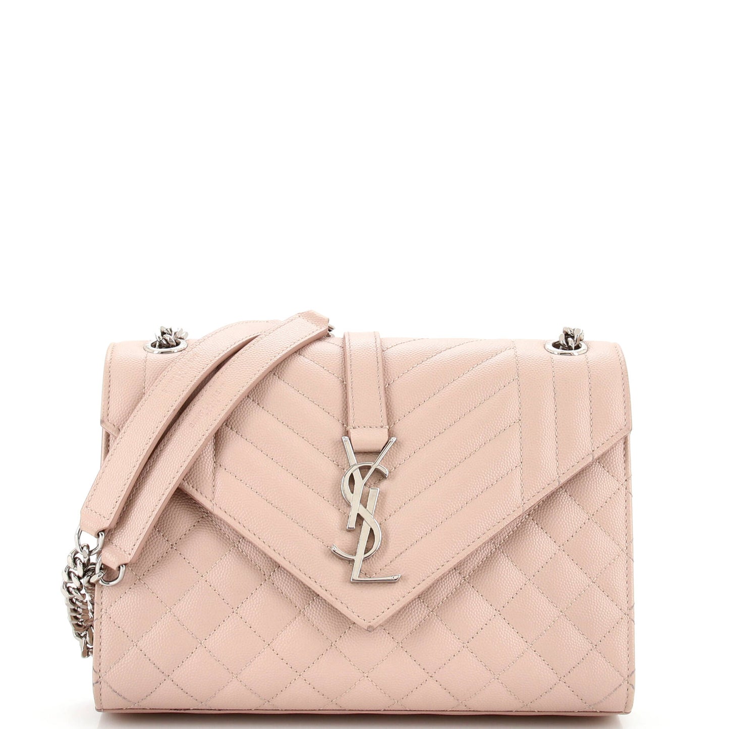 YSL Saint Laurent Saint Laurent Trending Classic Envelope Satchel Mixed Leather Matelasse Travel Bag Medium 3