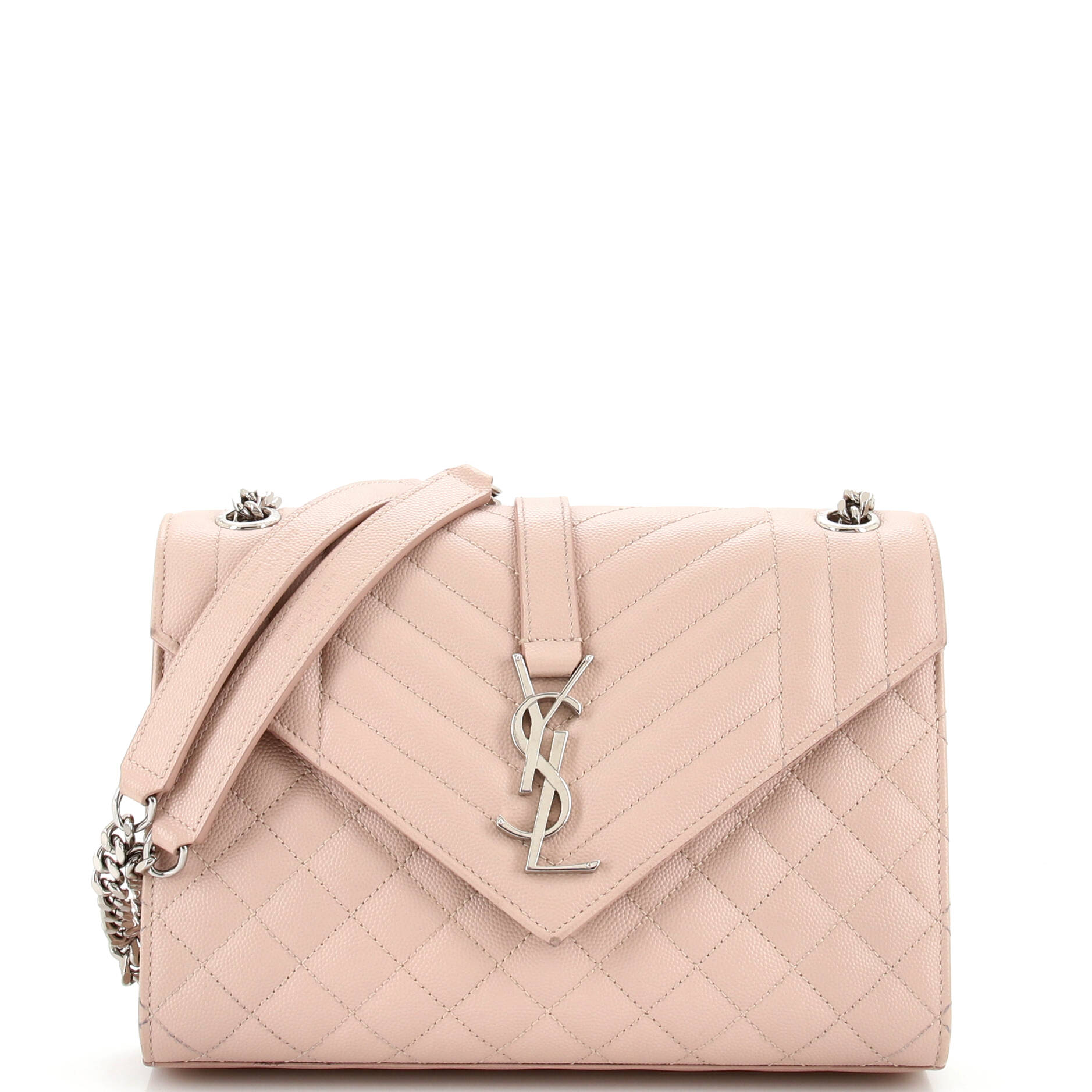 YSL Saint Laurent Saint Laurent Trending Classic Envelope Satchel Mixed Leather Matelasse Travel Bag Medium 3