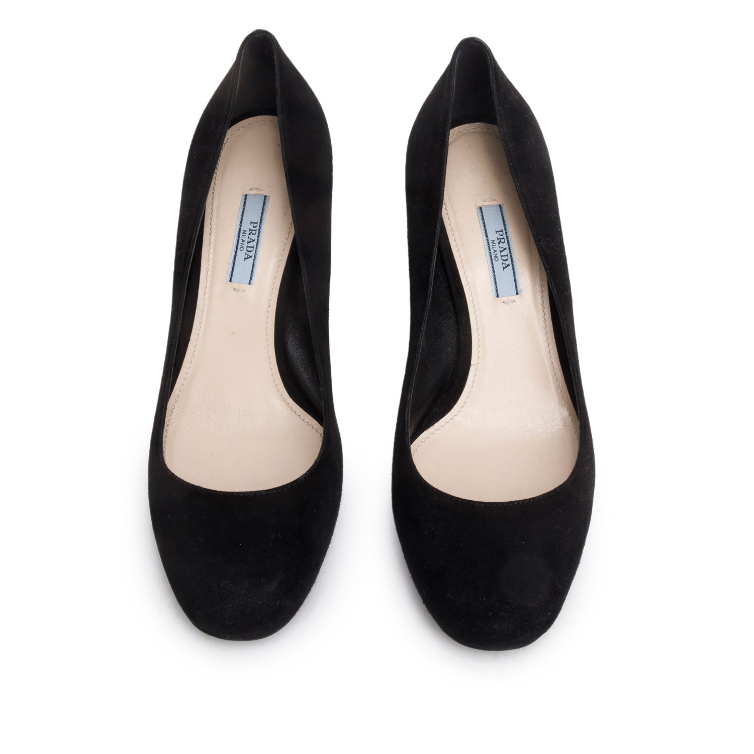 Prada Pumps, Size Handbag Suede Black Shoes