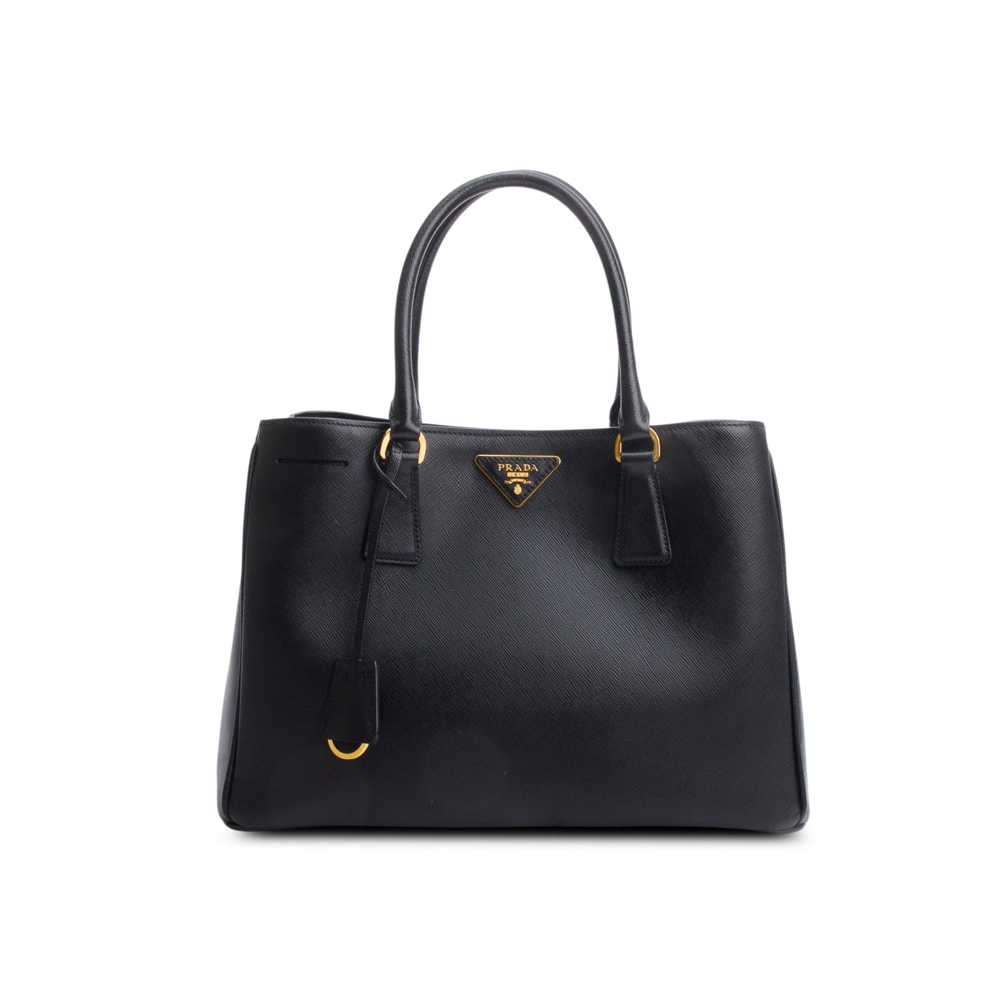 Prada Saffiano Lux Tote Handbag Leather Black Tote Bag
