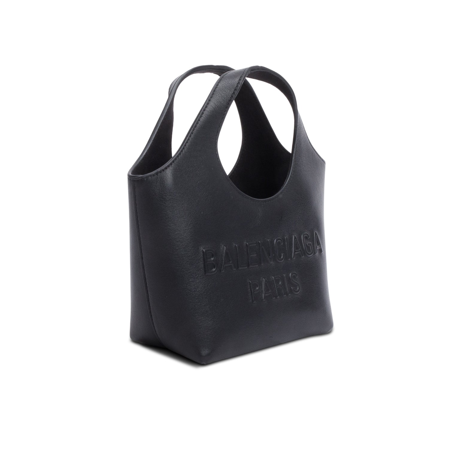 Balenciaga Smooth Calfskin Xs Mary Kate Tote Bag Black