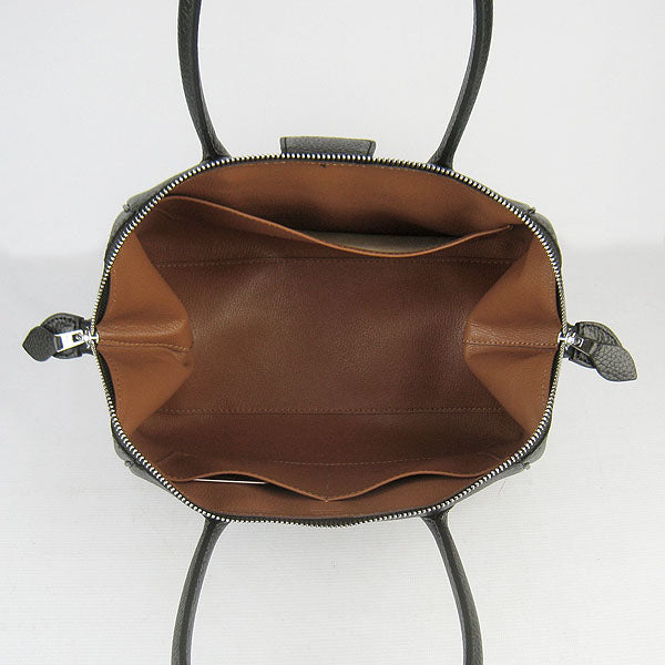 Hermes Luxury Paris Bombay Victoria Handbag Black Travel Bag