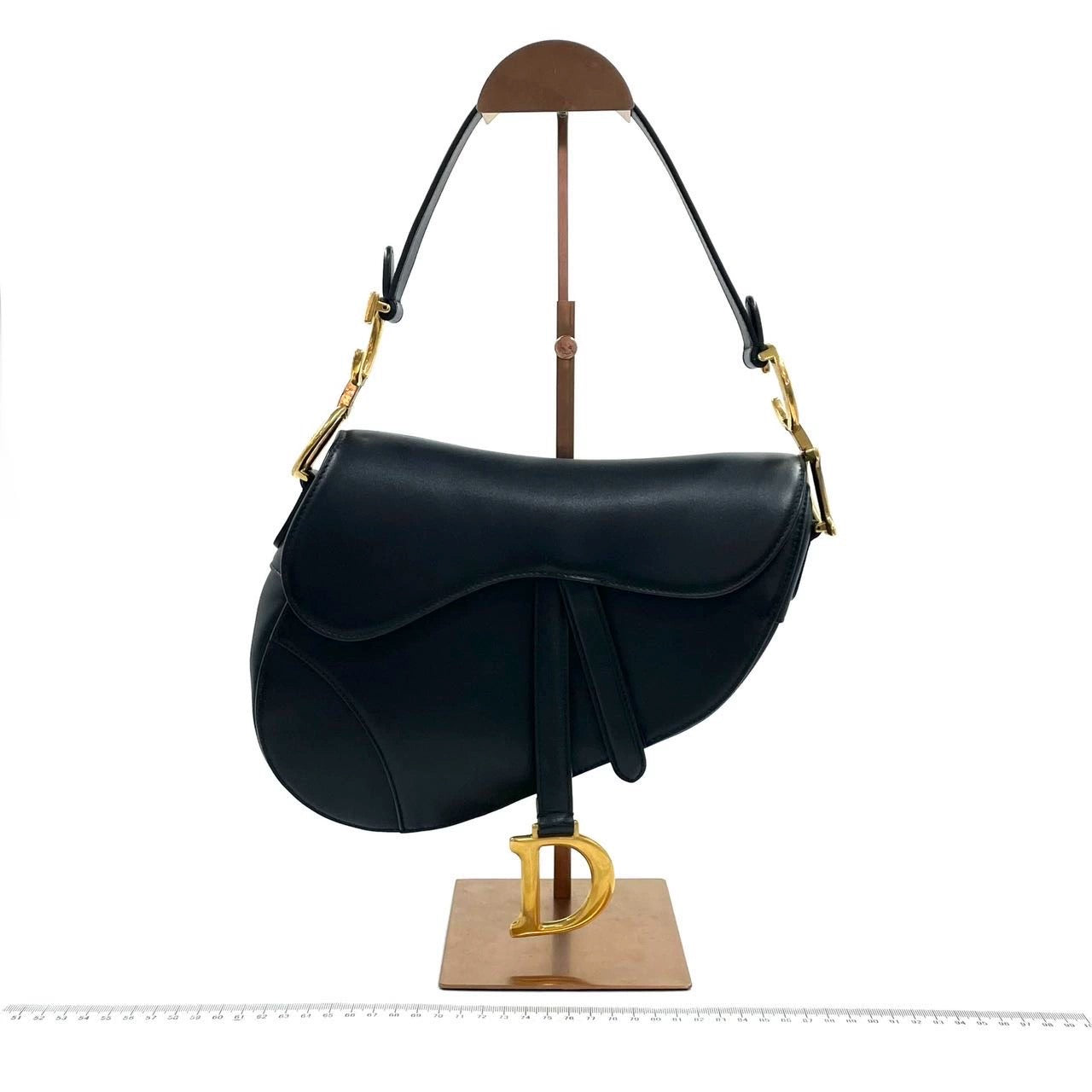 Dior Saddle Smooth Calfskin Bag Leather Black Travel Bag