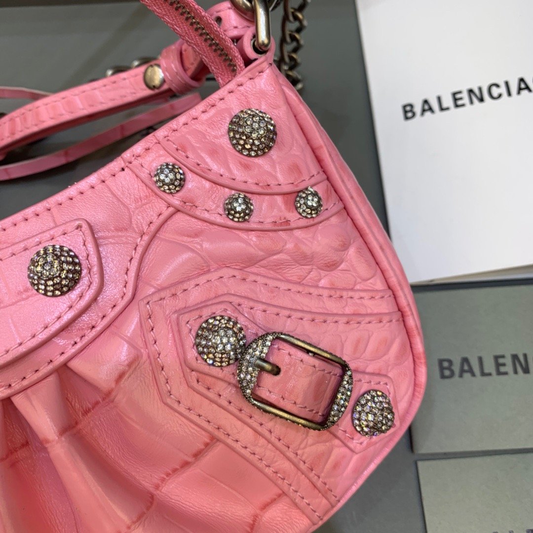 Balen Le Cagole Bag With In For Pink Mini Travel Bag