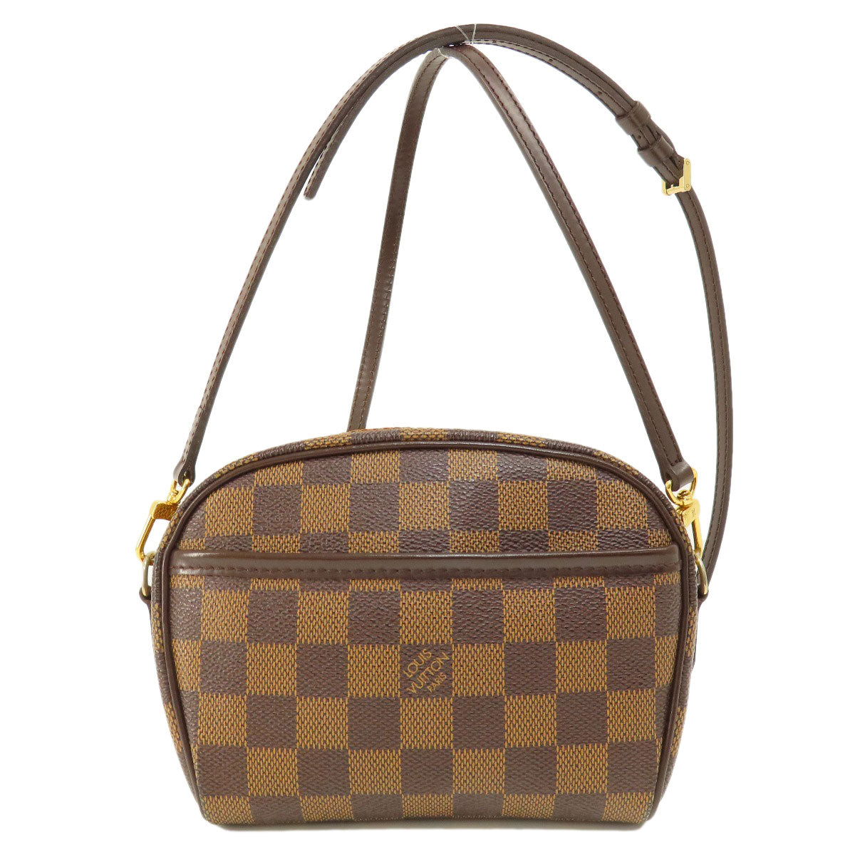 Louis Vuitton N51296 Damier Pochette Ipanema PM Canvas Brown Shoulder Bag