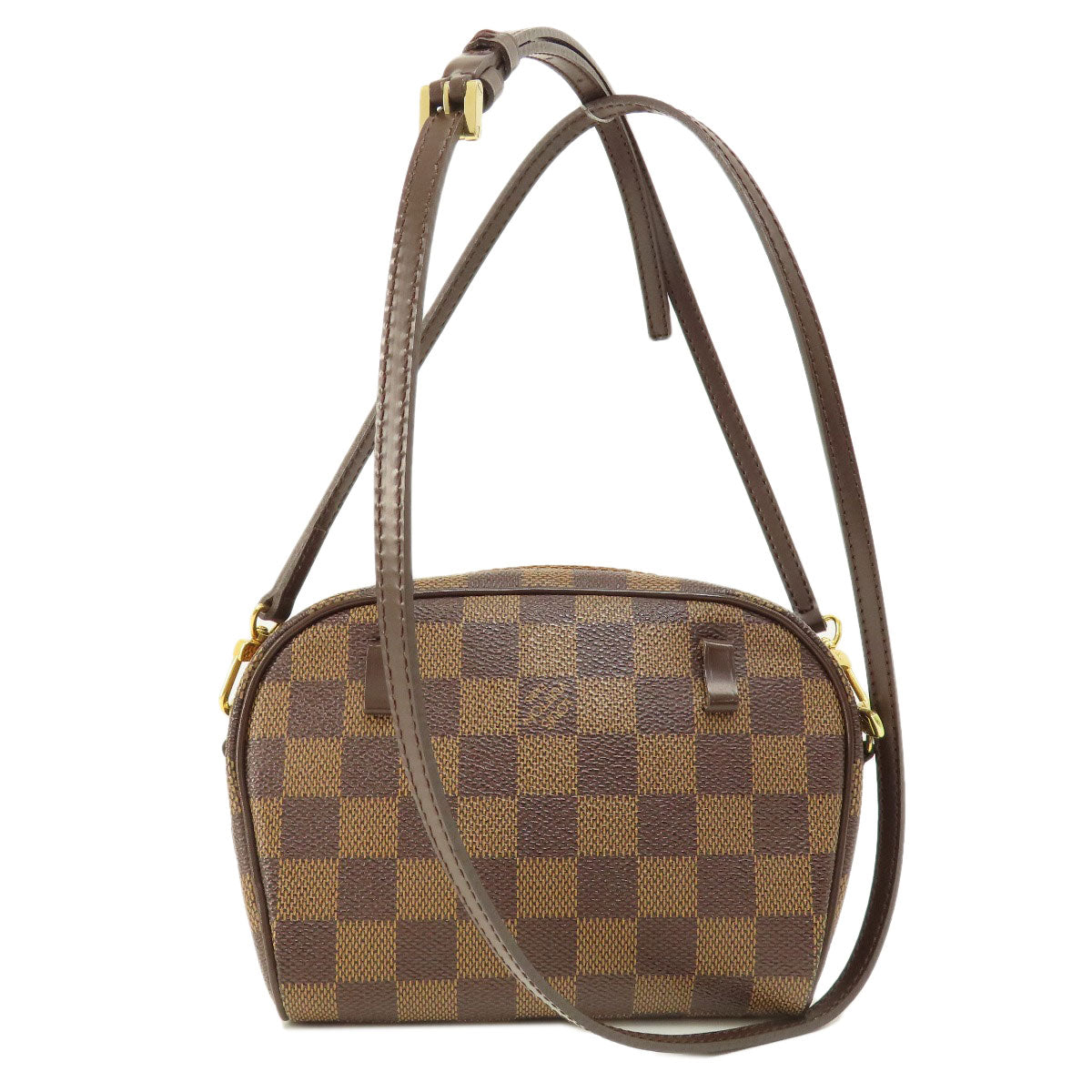 Louis Vuitton N51296 Damier Pochette Ipanema PM Canvas Brown Shoulder Bag