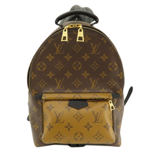 Louis Vuitton Backpack M44870 Reverse Palm Springs Monogram Canvas Brown Jewelry