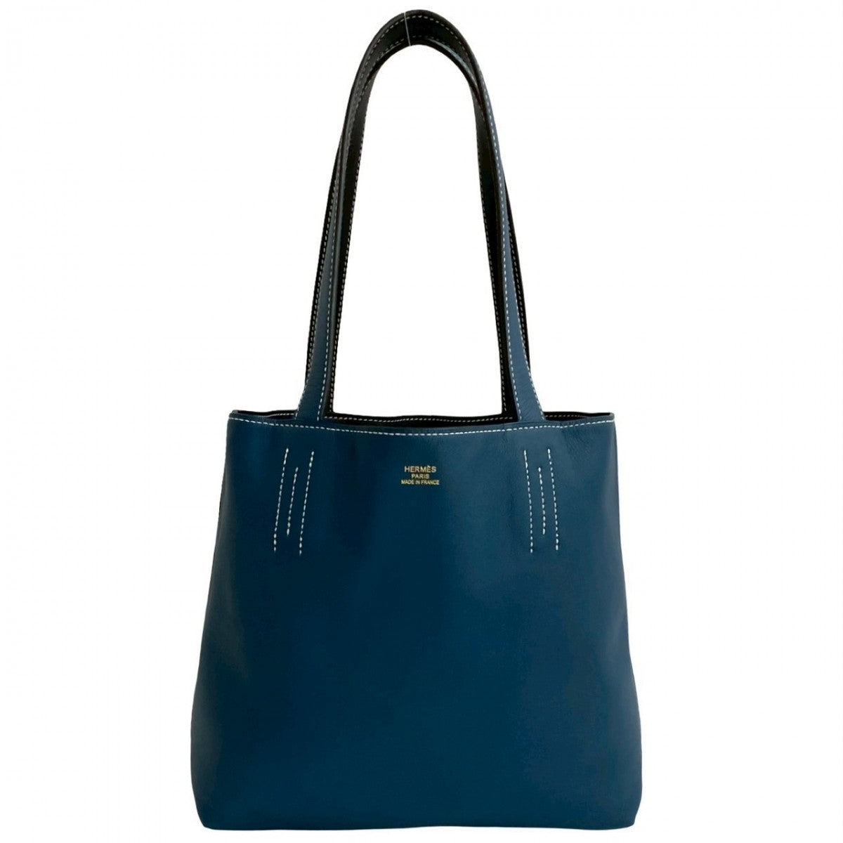 Tote Bag Doble Sense Leather Blue