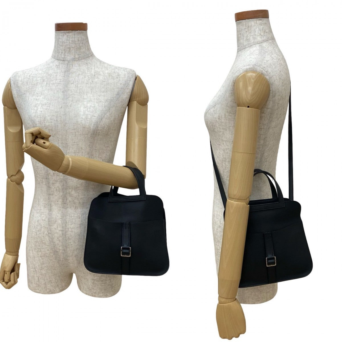 Hermes Shoulder Bag Vaux Swift Arzan Women Black Mini