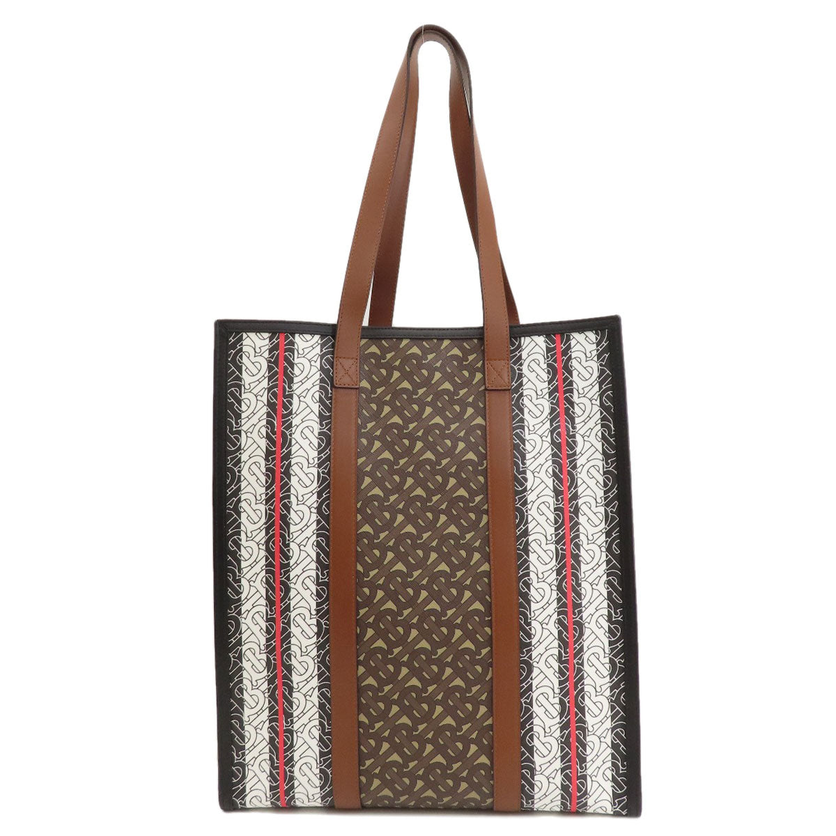 Burberry Tote Bag Pvc Brown Logo