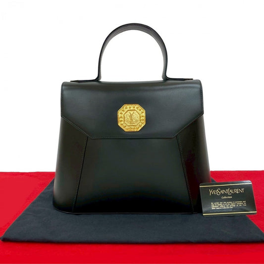 YSL Saint Laurent Yves Handbag Leather Black Travel Bag 652A254193128