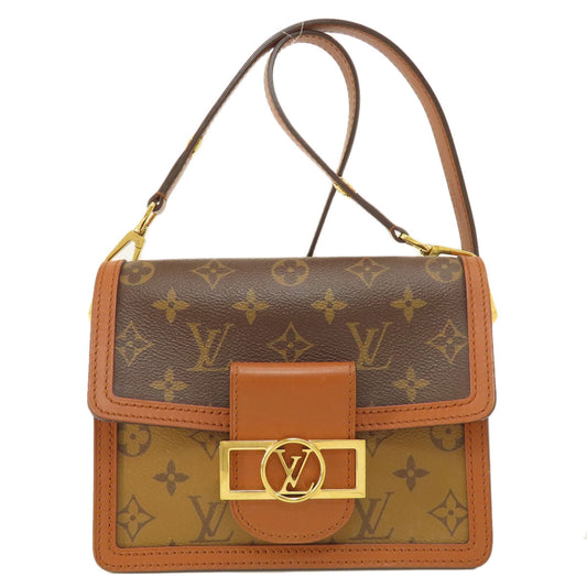 Louis Vuitton M45959 reverse Dauphine Monogram Brown Mini Shoulder Bag