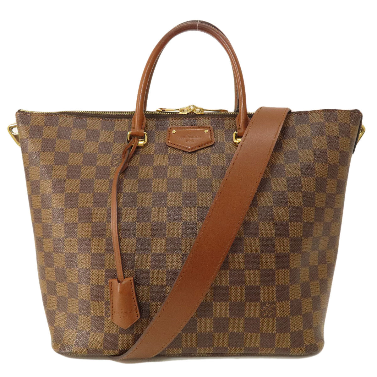 Louis Vuitton N63169 Damier Belmont Damier Ebene Canvas Brown Tote Bag