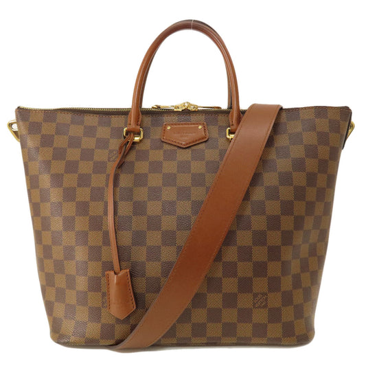 Louis Vuitton N63169 Damier Belmont Damier Ebene Canvas Brown Tote Bag
