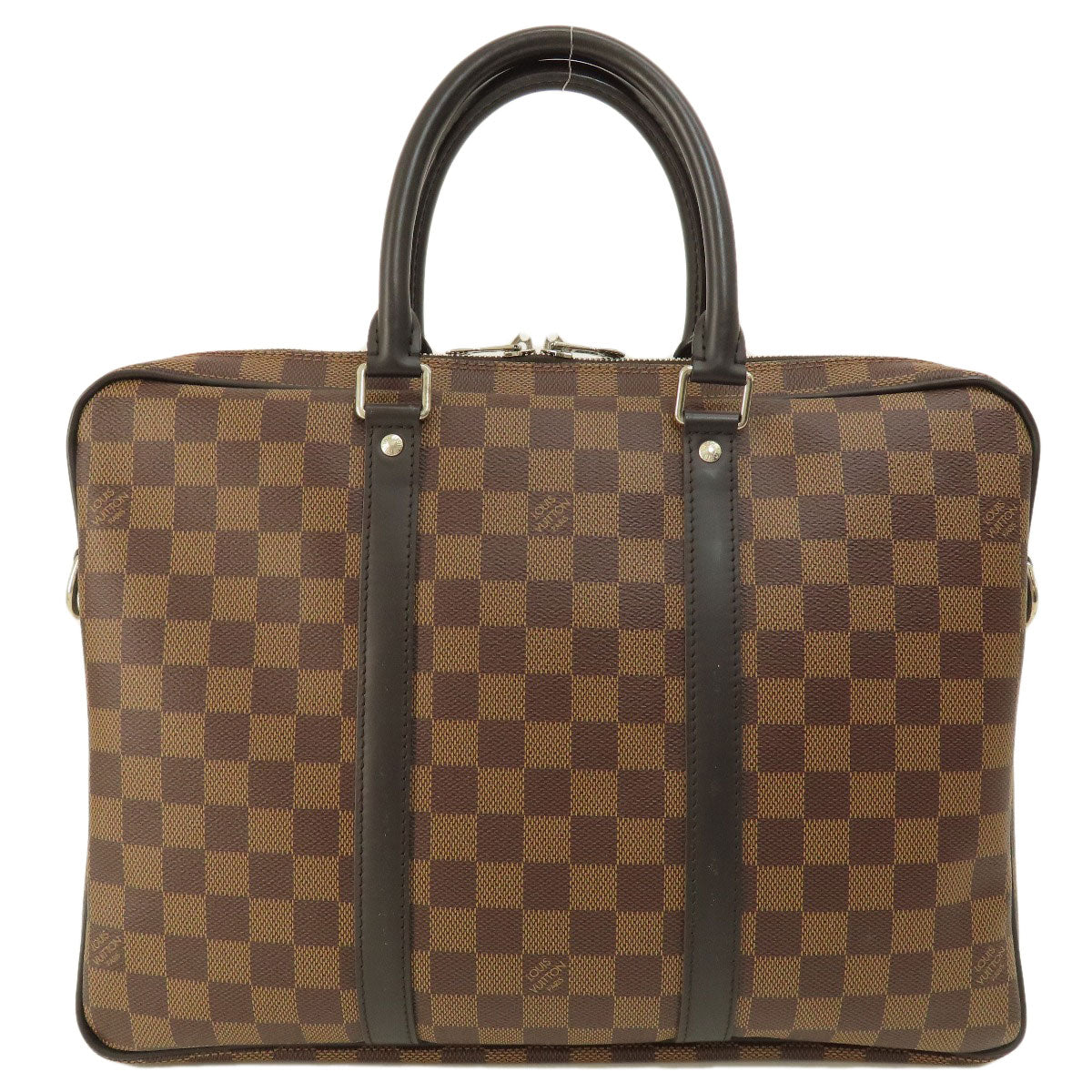 Louis Vuitton Business N41466 Damier Porto Document Canvas Brown Handbag