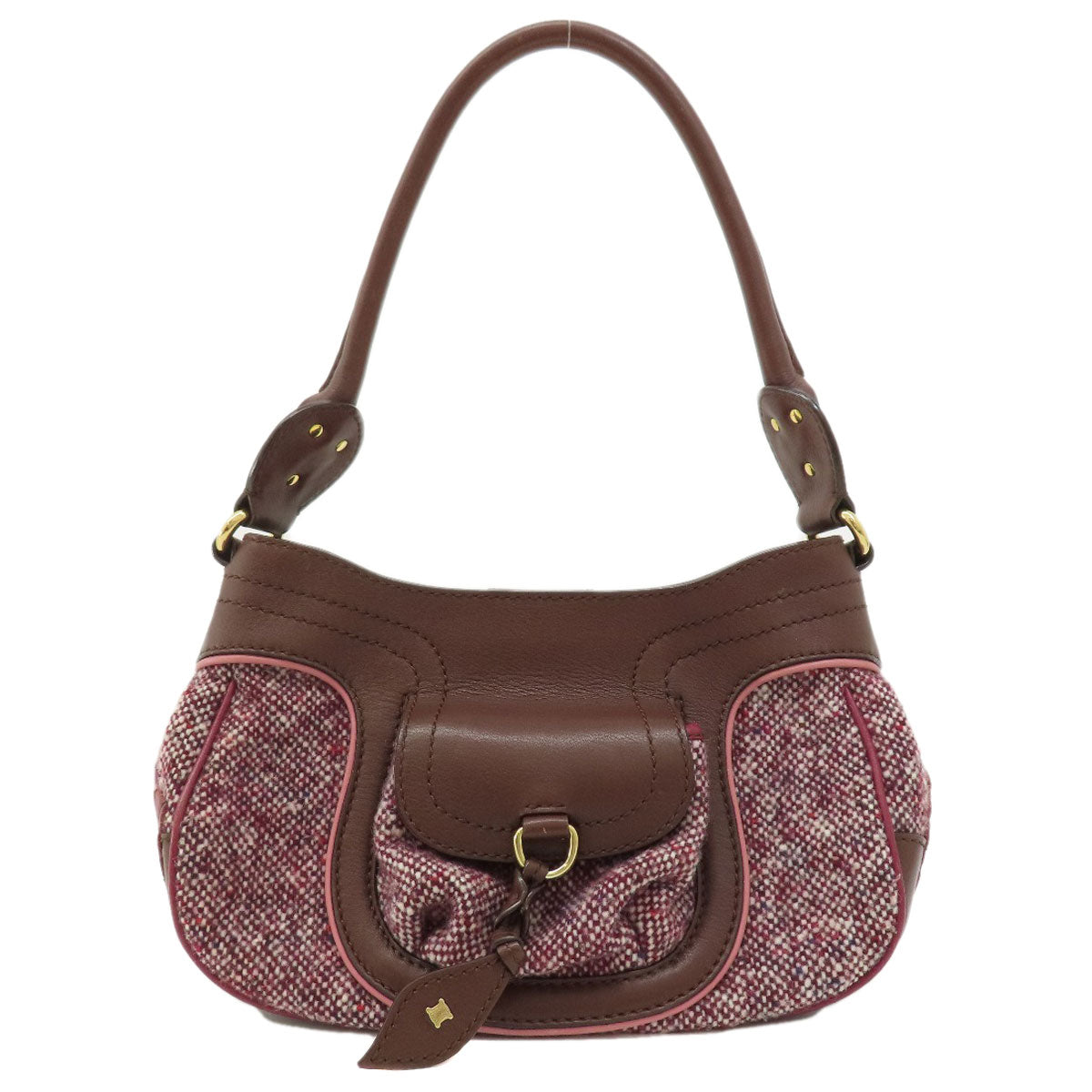 Tweed, Logometal Tweed Women Leather Red Travel Bag