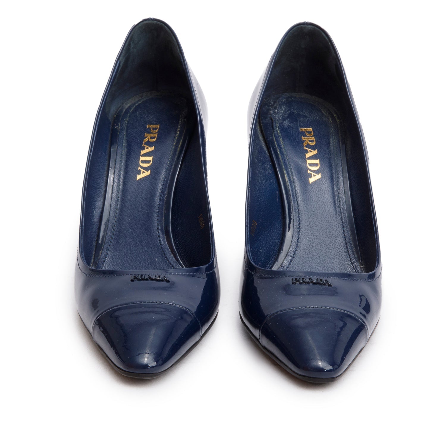 Prada Patent Pumps, Size Handbag Leather Blue Shoes