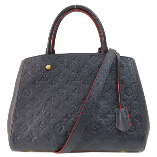 Louis Vuitton M42746 Ann Platt Montaigne MM Navy Handbag