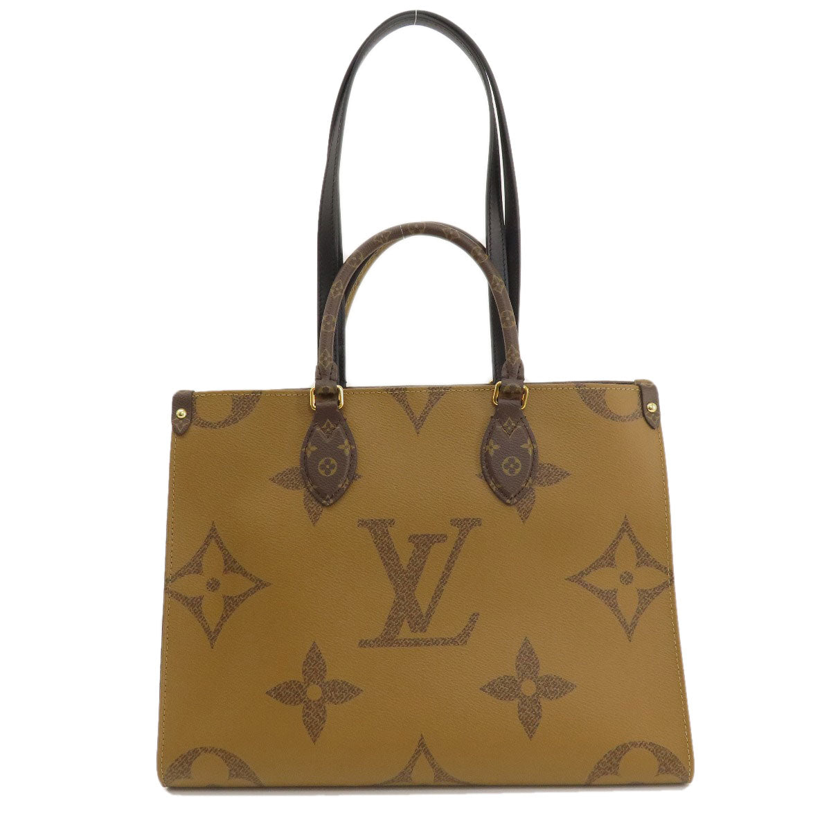Louis Vuitton M45321 reverse On Go MM Monogram Brown Tote Bag