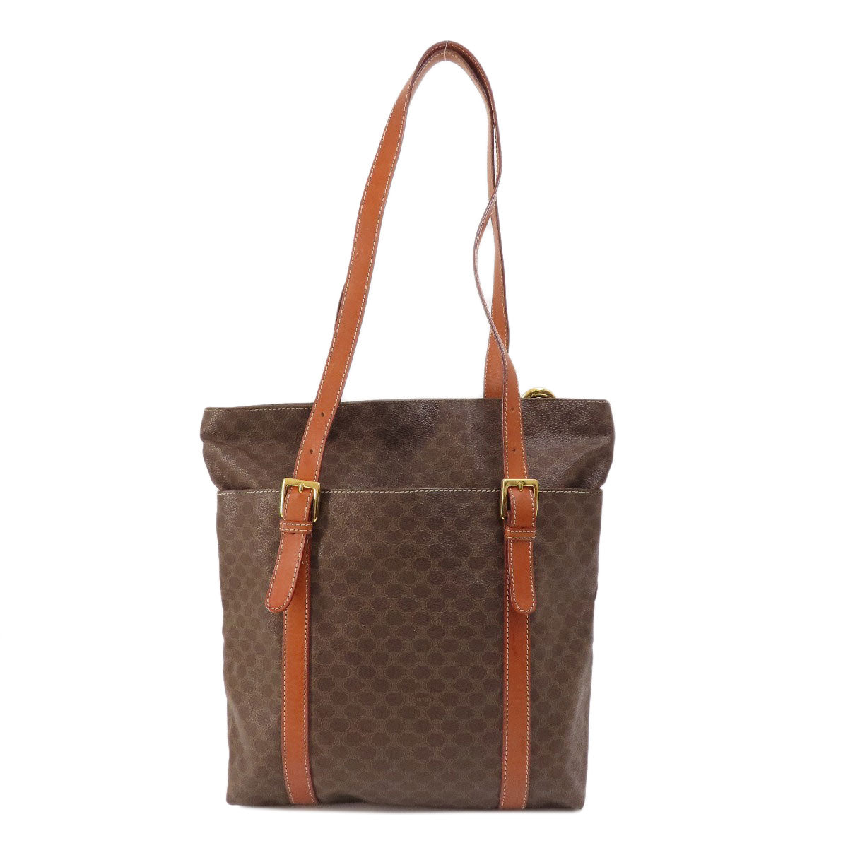 Tote Bag Pvc Macadam Pattern Women Brown