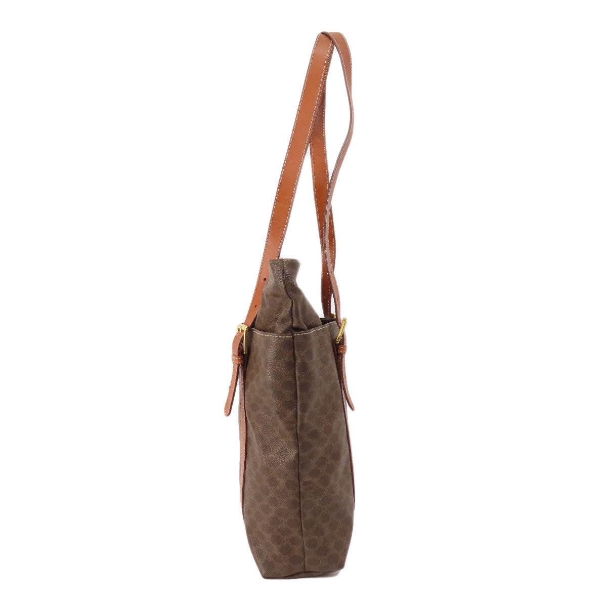 Tote Bag Pvc Macadam Pattern Women Brown
