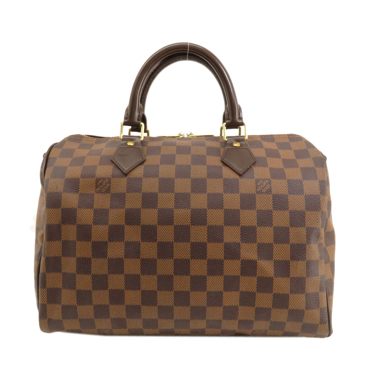 Louis Vuitton Boston Duffel N41367 Damier Speedy Canvas Brown Travel Bag