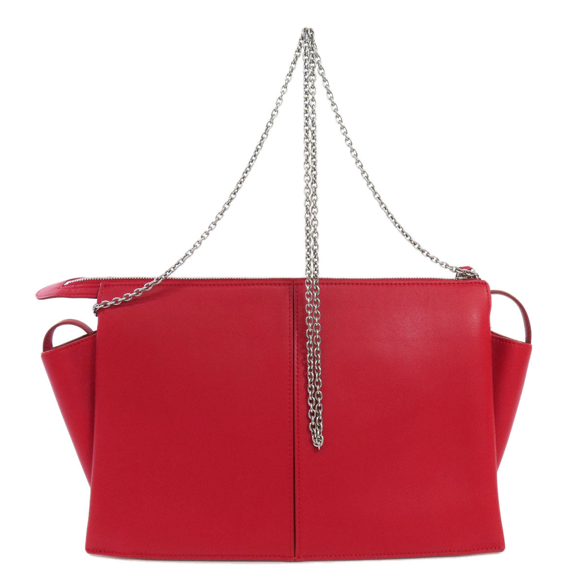 Shoulder Bag Calfskin Trillodo Red