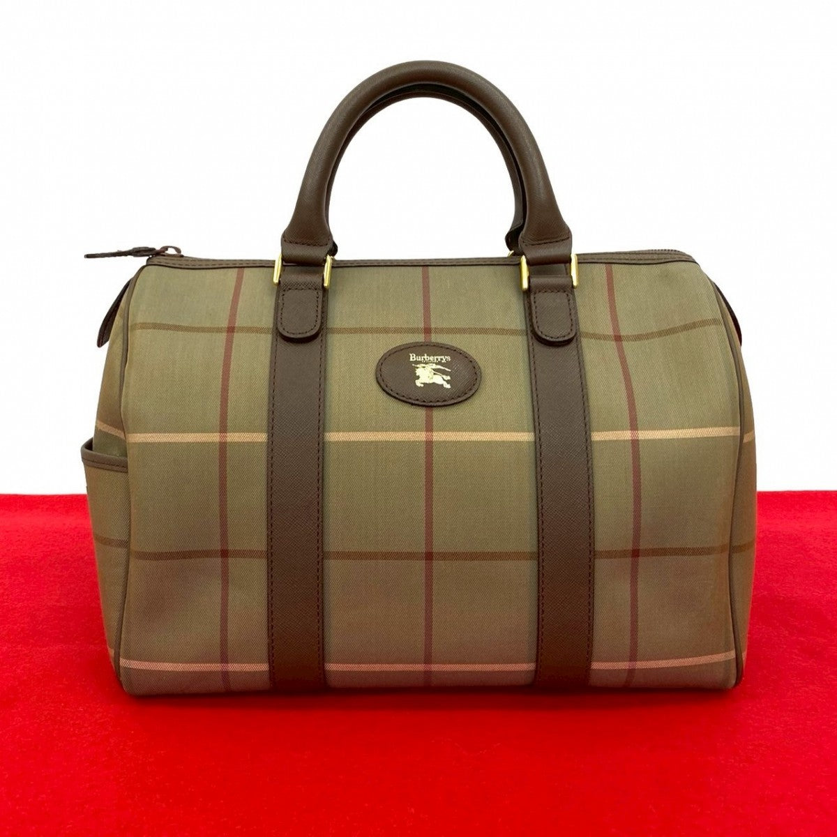 Burberry Canvas Brown Travel Bag