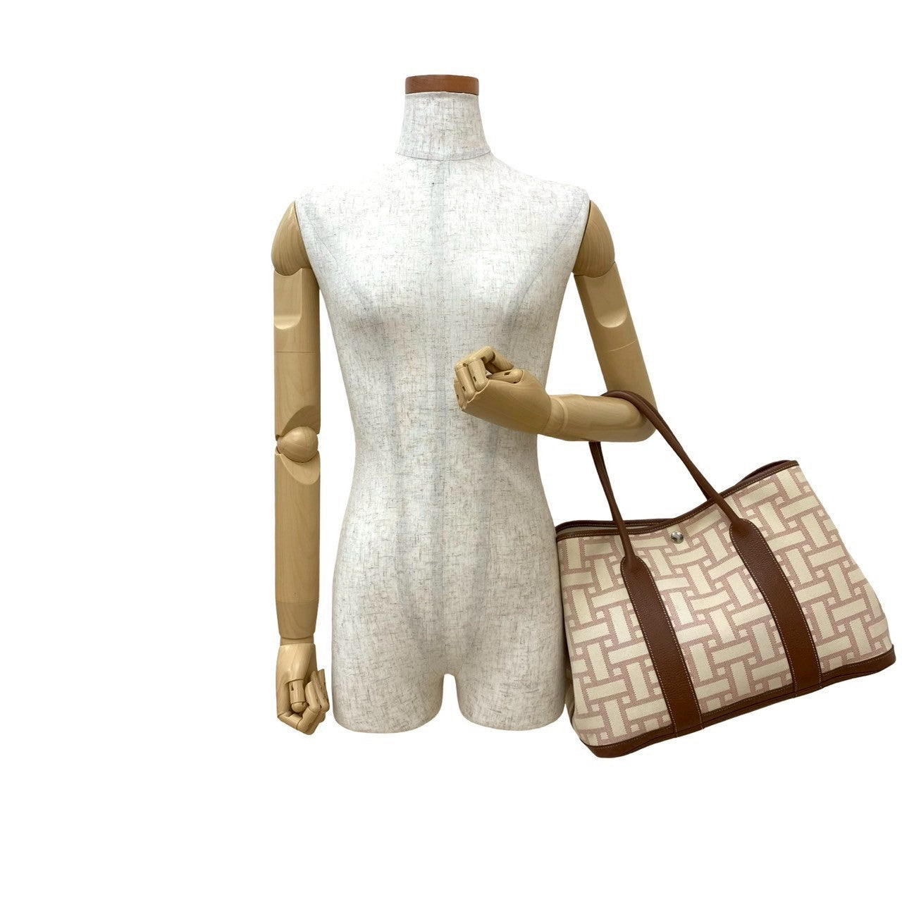 Tote Bag Garden Party Pm Canvas Brown