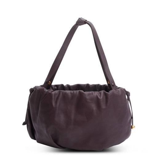 Bottega Veneta Burgundy Nappa The Bulb Bag Leather Travel Bag