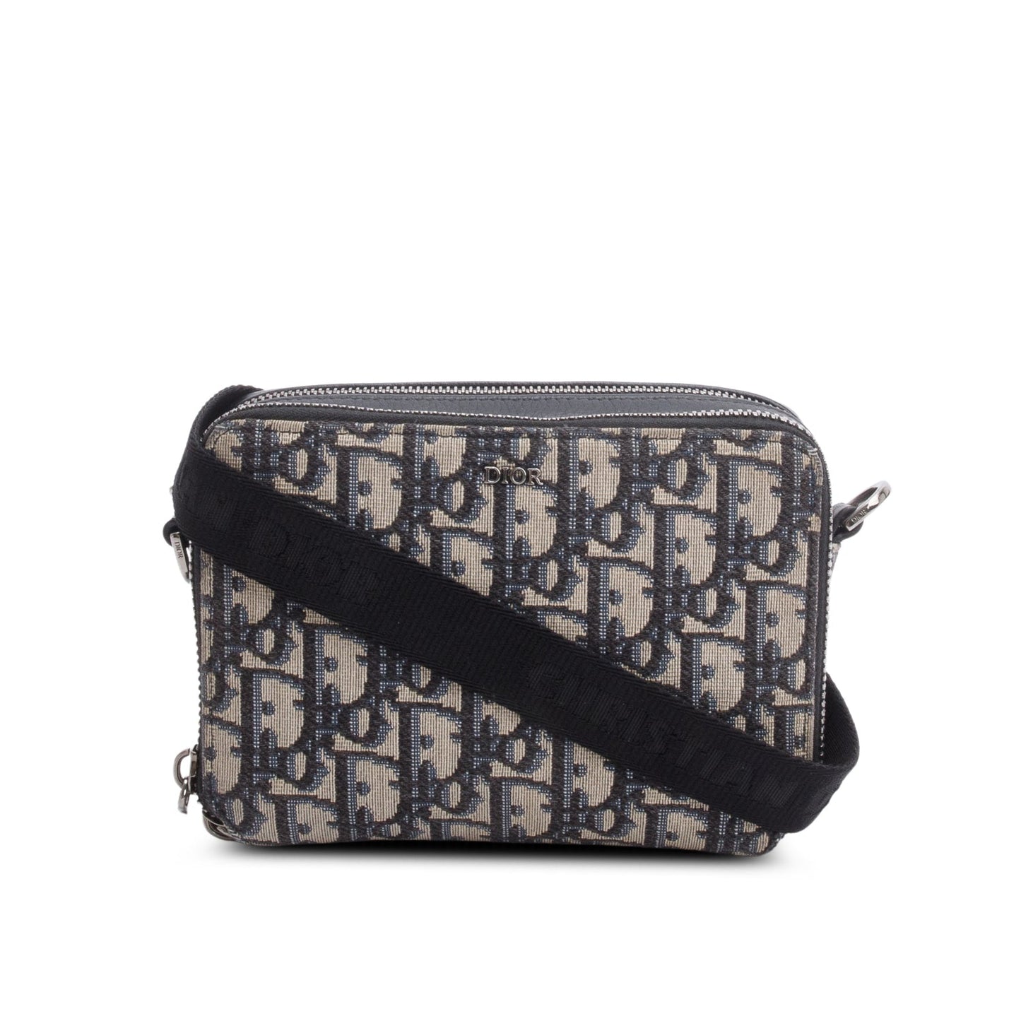 Dior Christion Oblique Jacquard Zipped Pouch Crossbody Handbag Crossbody Bag
