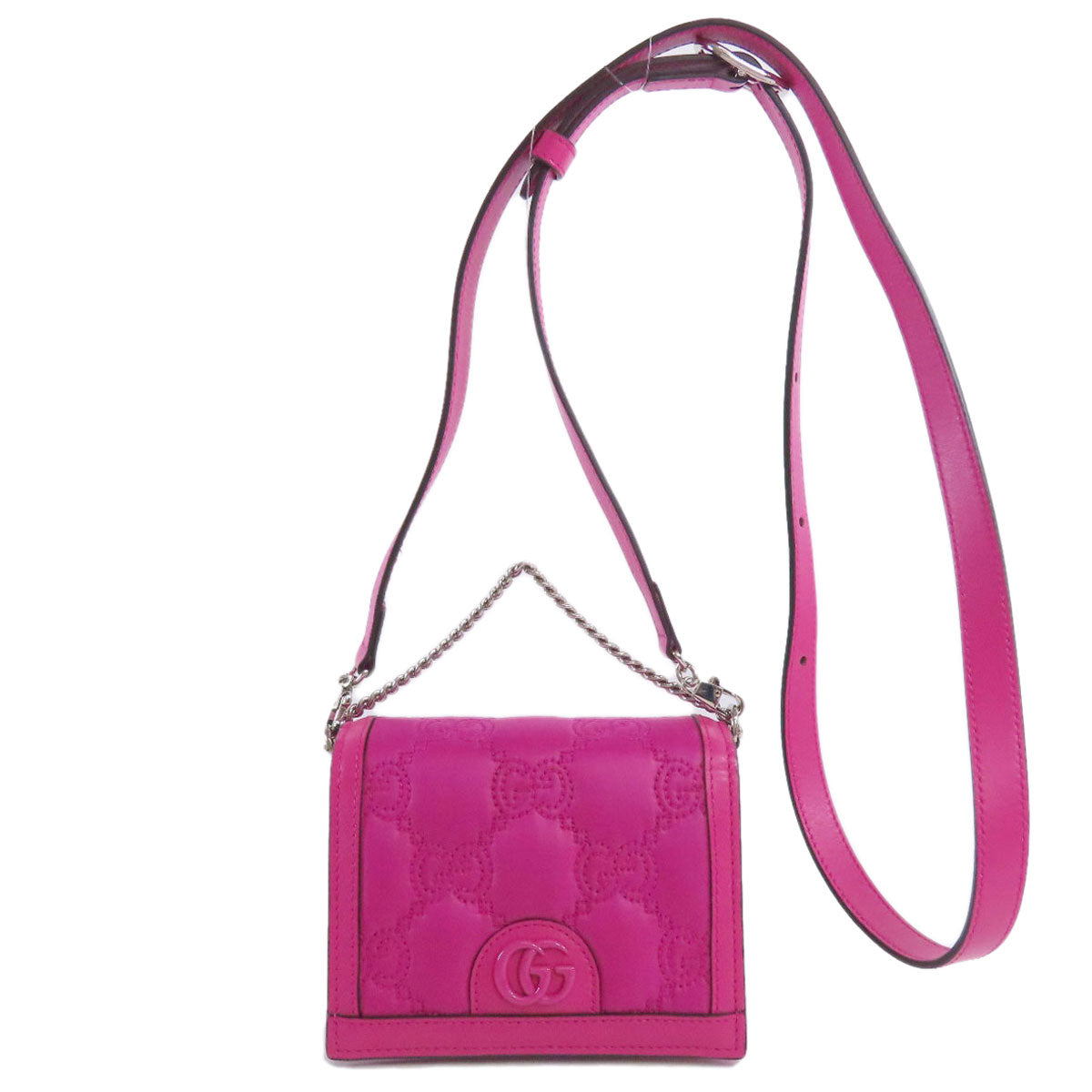 Gucci GG Long 2WAY Nylon Pink Shoulder Bag