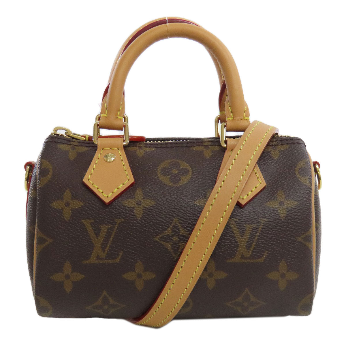 Louis Vuitton M81085 Nano speedy Monogram Canvas Brown Tote Bag
