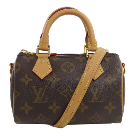 Louis Vuitton M81085 Nano speedy Monogram Canvas Brown Tote Bag