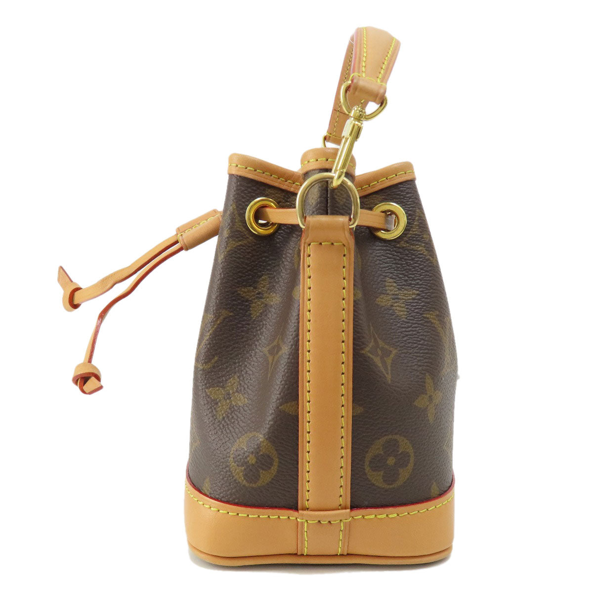 Louis Vuitton M81266 Nano Noe Monogram Canvas Brown Handbag