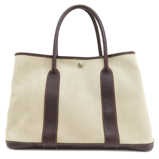 Hermes Tote Bag Tower Ash Garden Party Pm Maroon Beige