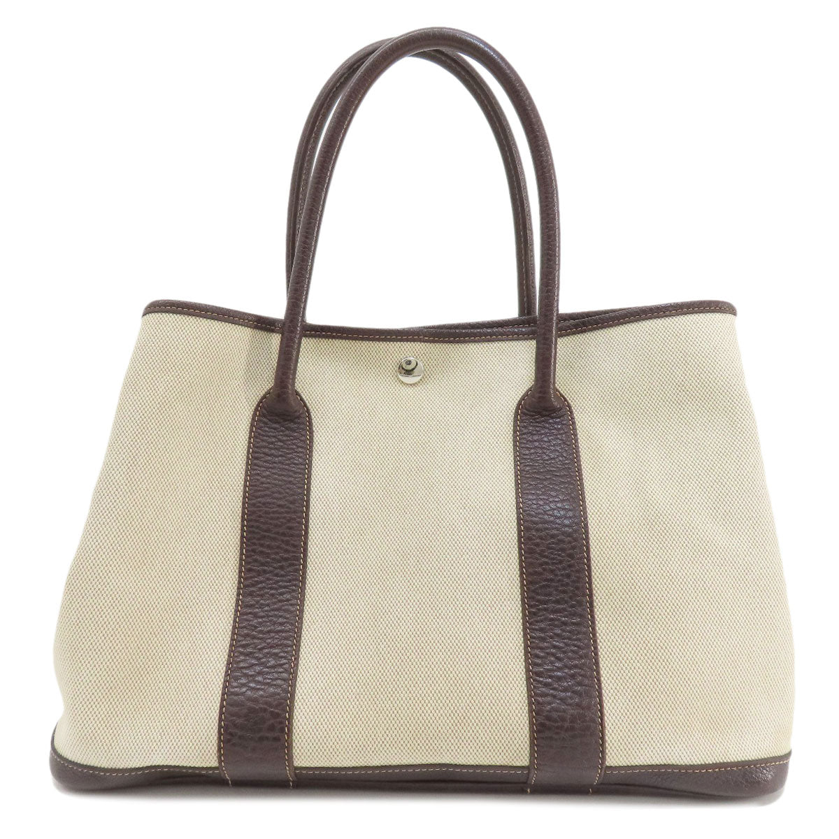 Hermes Tote Bag Tower Ash Garden Party Pm Maroon Beige