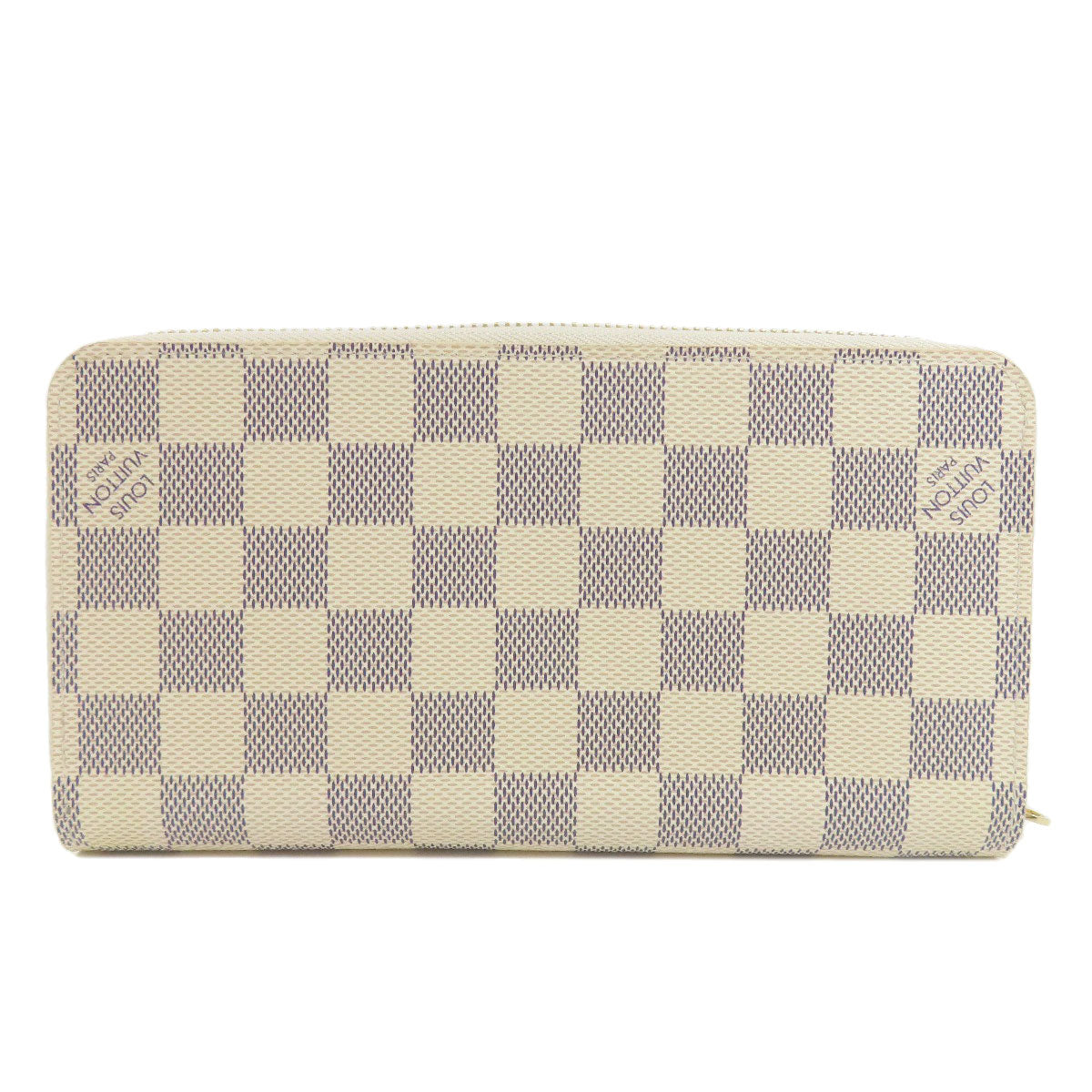 Louis Vuitton Long Purse N41660 Damier Zippy Canvas White Wallet Case