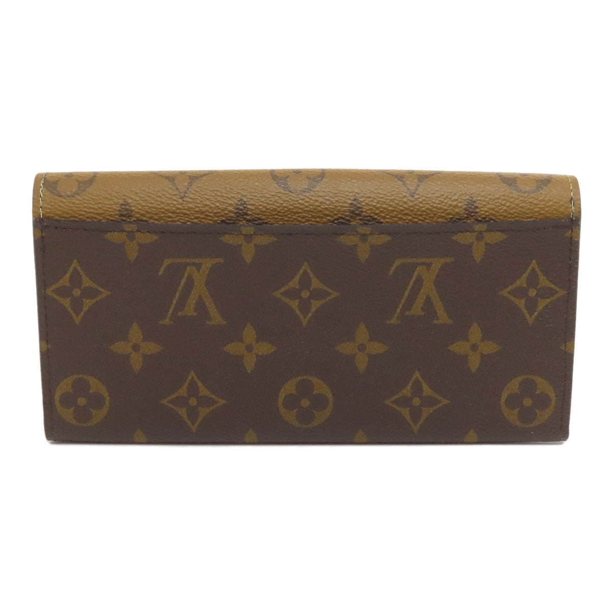 Louis Vuitton Long Purse M82157 reverse Portefeuille Monogram Brown Wallet Case 2