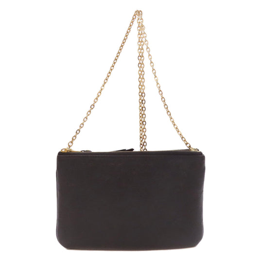 Louis Vuitton M68568 Ann Platt Pochette double Black Shoulder Bag