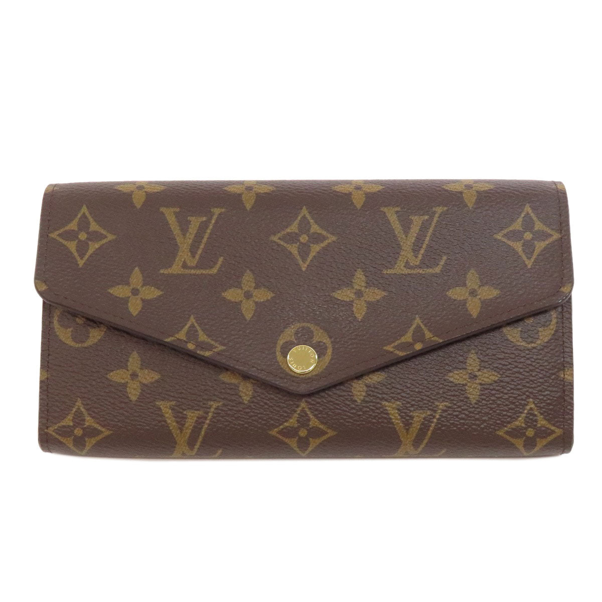 Louis Vuitton Long Purse M62234 Portefeuille Sara Monogram Canvas Brown Wallet Case